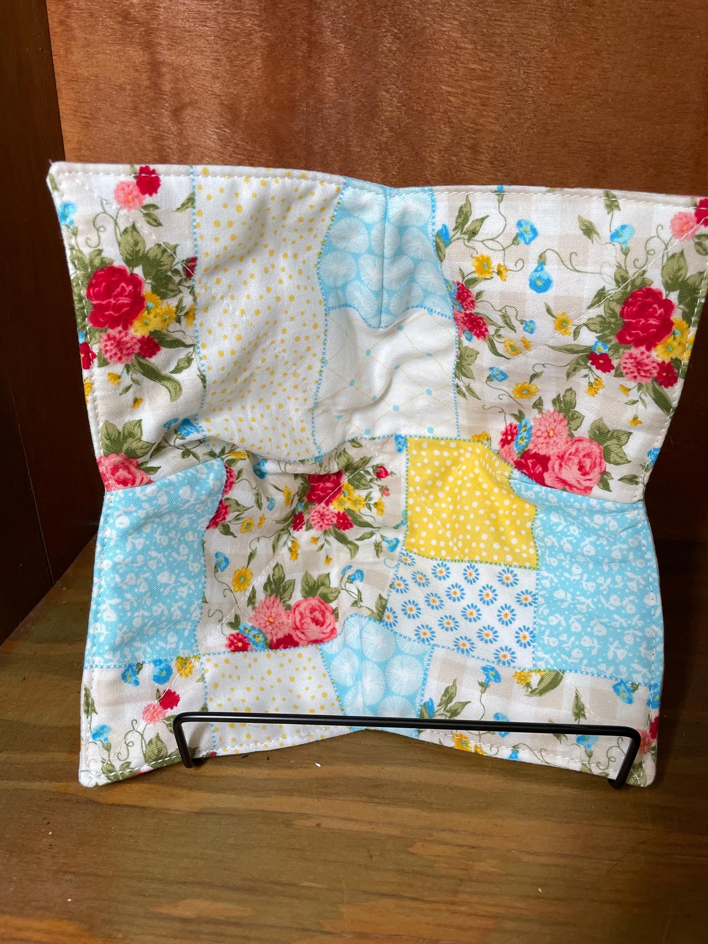 Floral Quilted Microwave Bowl Cozy