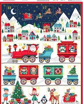 Santa Express by Makower UK Advent Calendar Multi