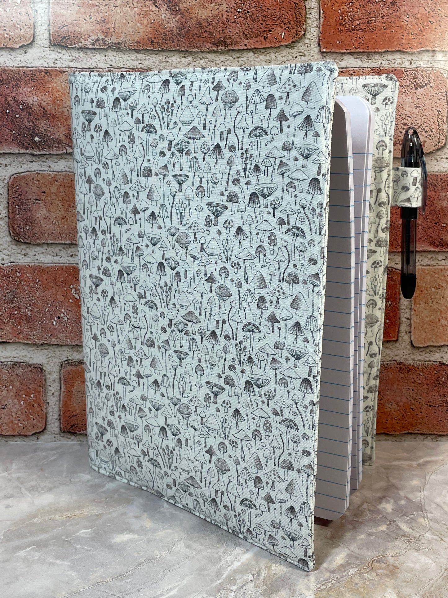 Mini Mushroom Fabric Covered Journal