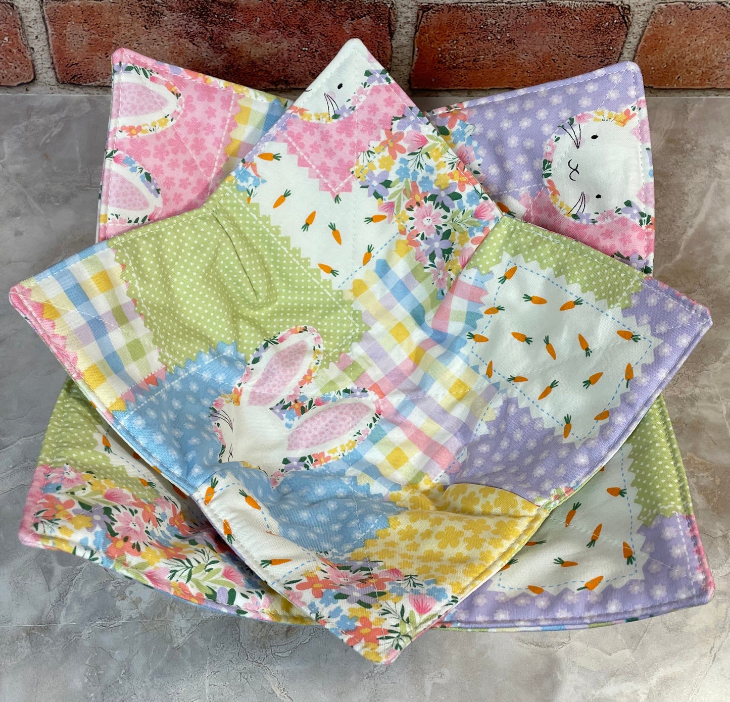 Pastel Easter Print Microwave Bowl Cozy