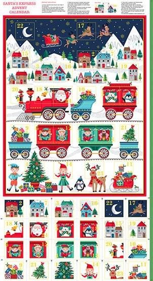Santa Express by Makower UK Advent Calendar Multi